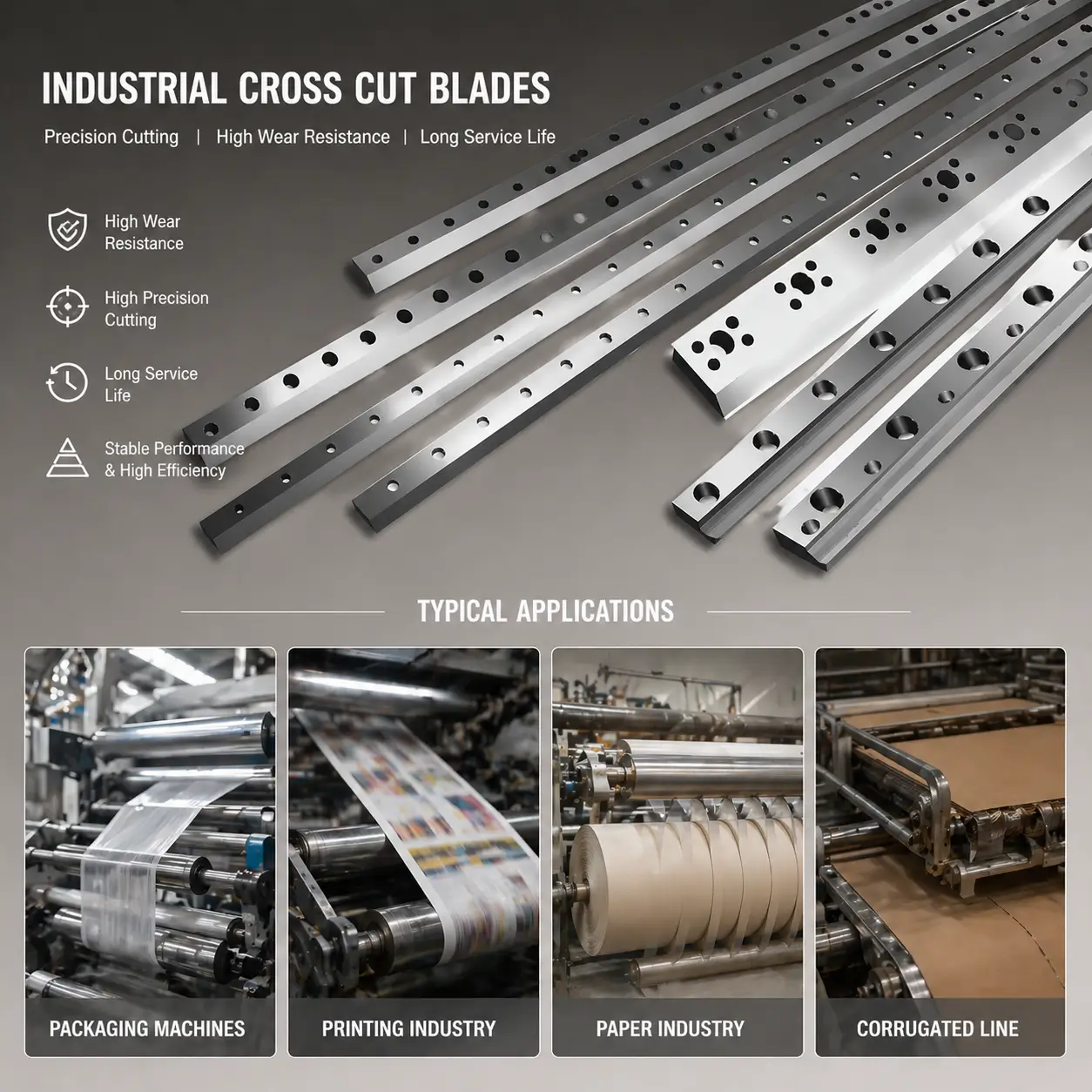 Cross Cut Blade Product Application Diagram